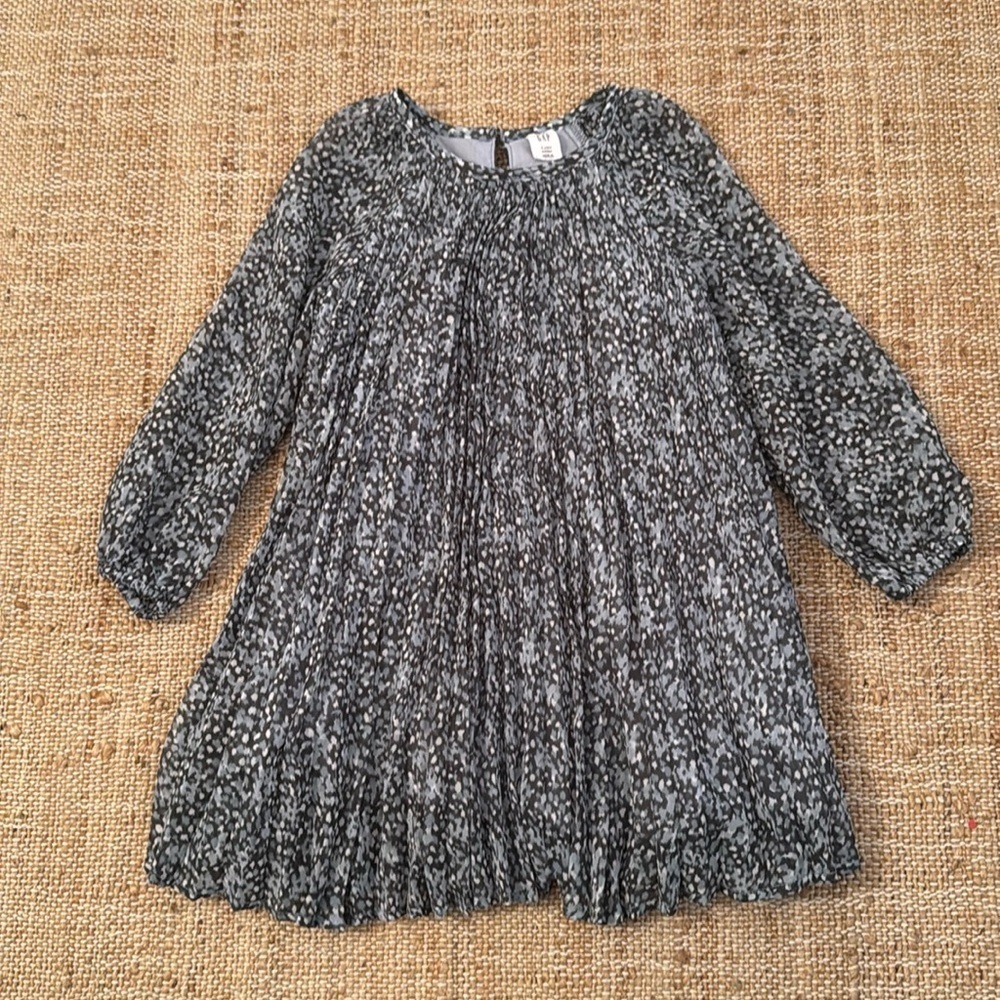 Gap Toddler Floral Pleated Chiffon Dress 3T